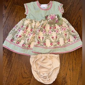 Bonnie Baby Floral Dress size 3-6 months